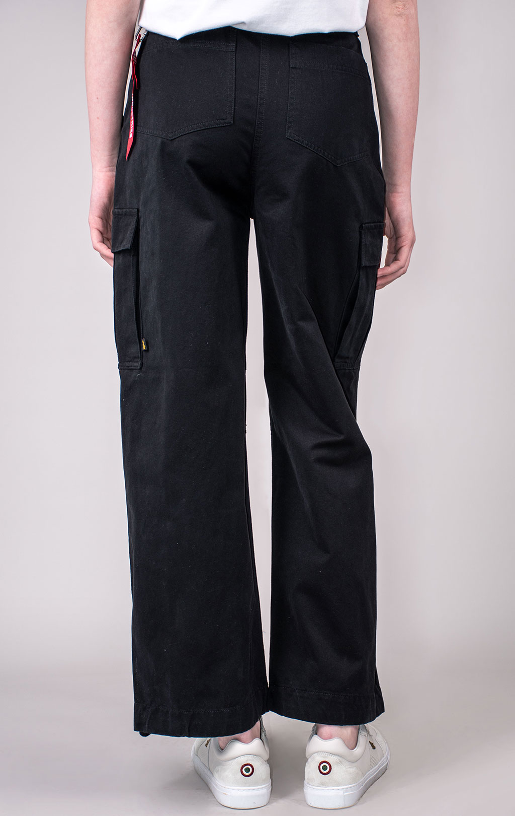 Женские брюки-карго парашюты ALPHA INDUSTRIES M-65 PANT плотные SS 24 m black 