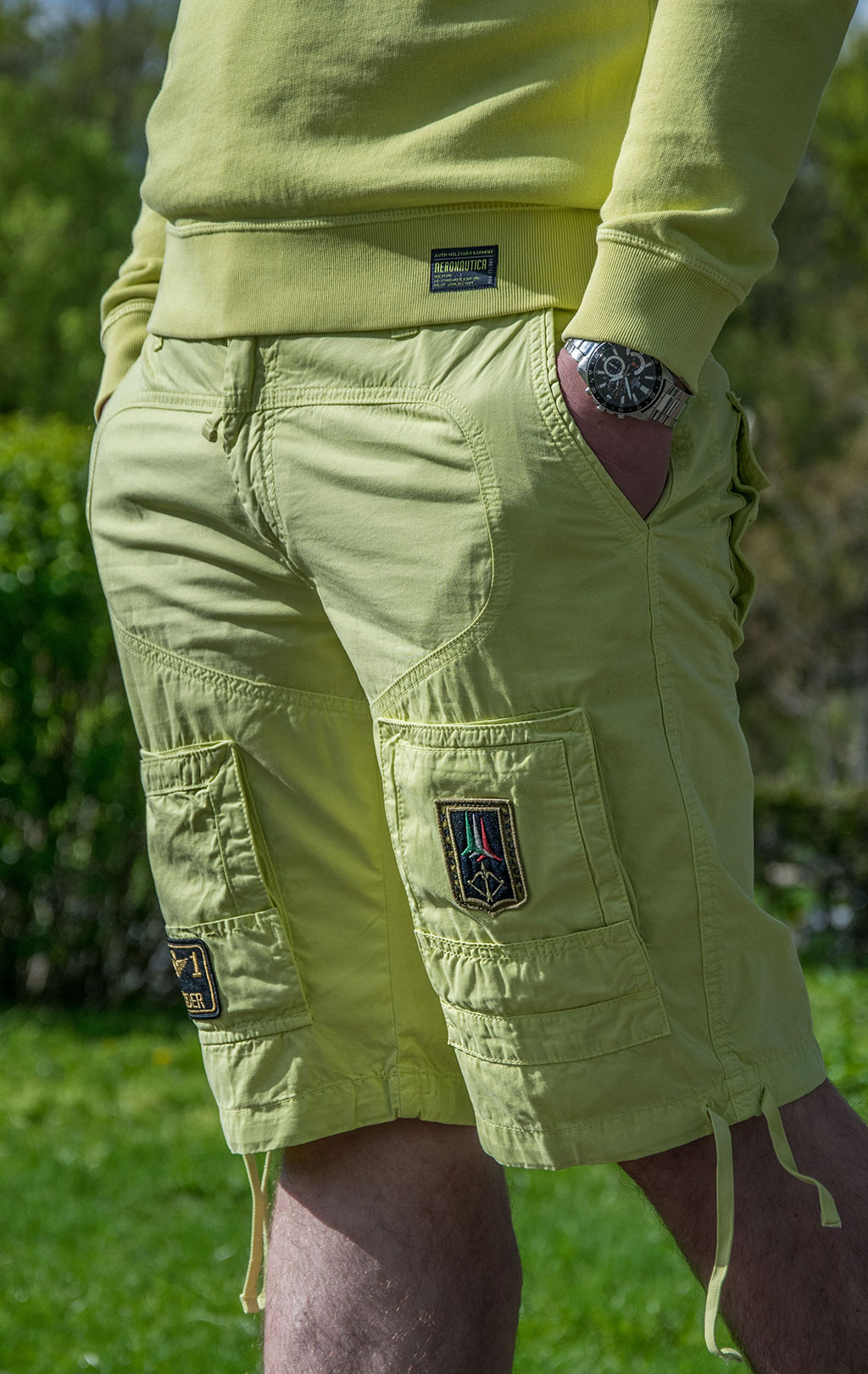 Шорты AERONAUTICA MILITARE SS 22/AL lime scuro (BE 041) 