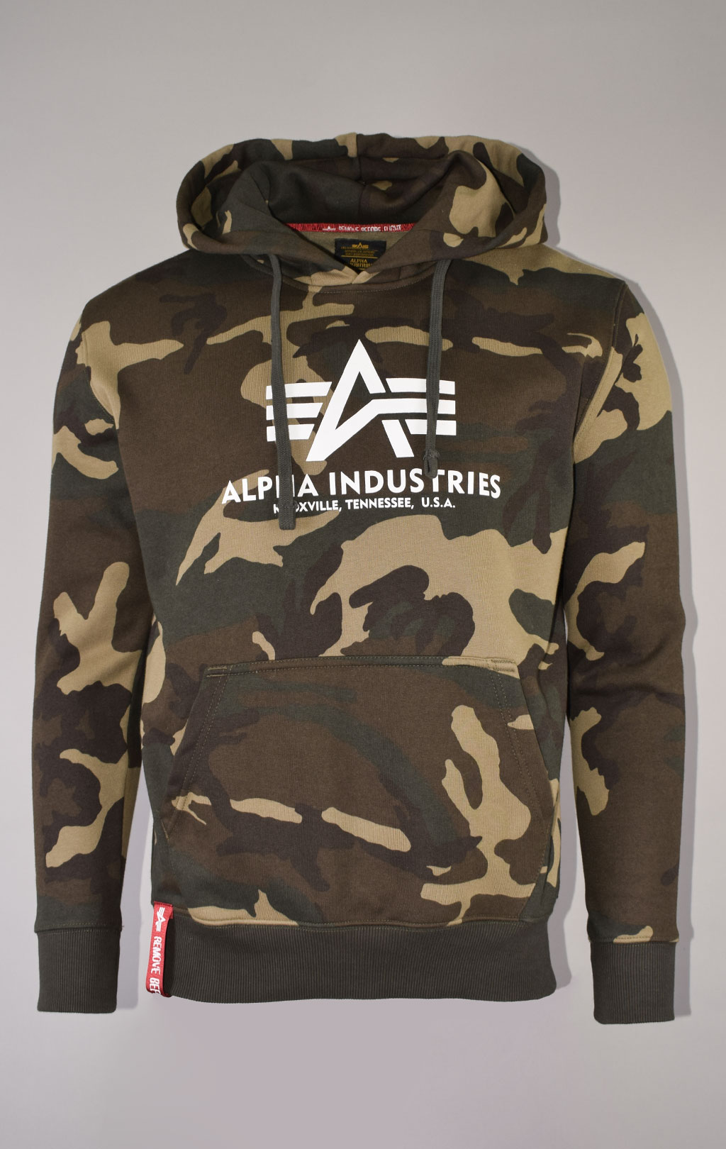 Толстовка ALPHA INDUSTRIES BASIC HOODY camo woodland 65 