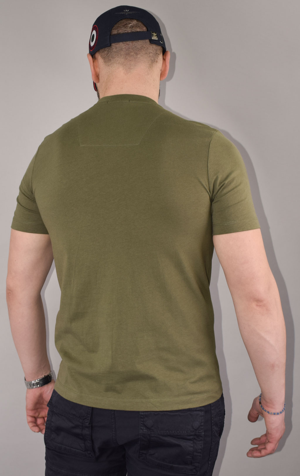 Футболка AERONAUTICA MILITARE SS 23/BD verde (TS 2085) 