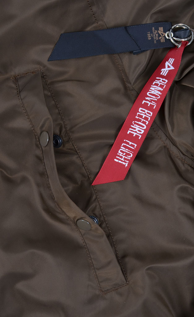 Аляска ALPHA INDUSTRIES CLASSIC N-3B натур. мех chocolate 