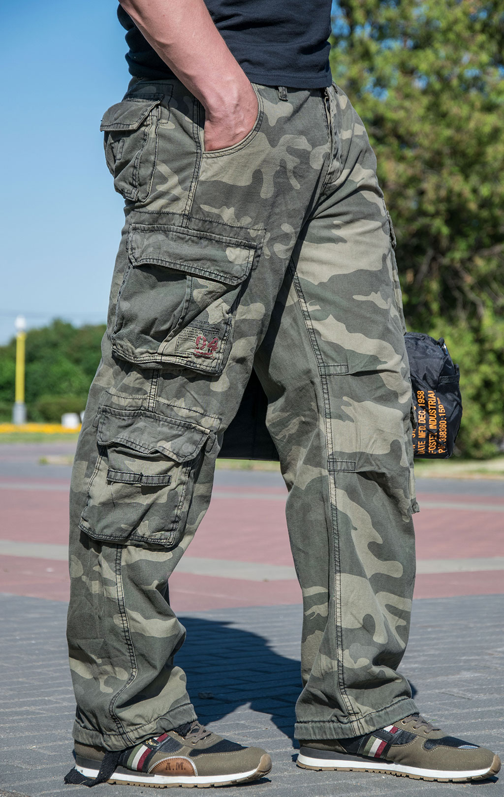 Брюки-карго Surplus AIRBORNE VINTAGE camo black 