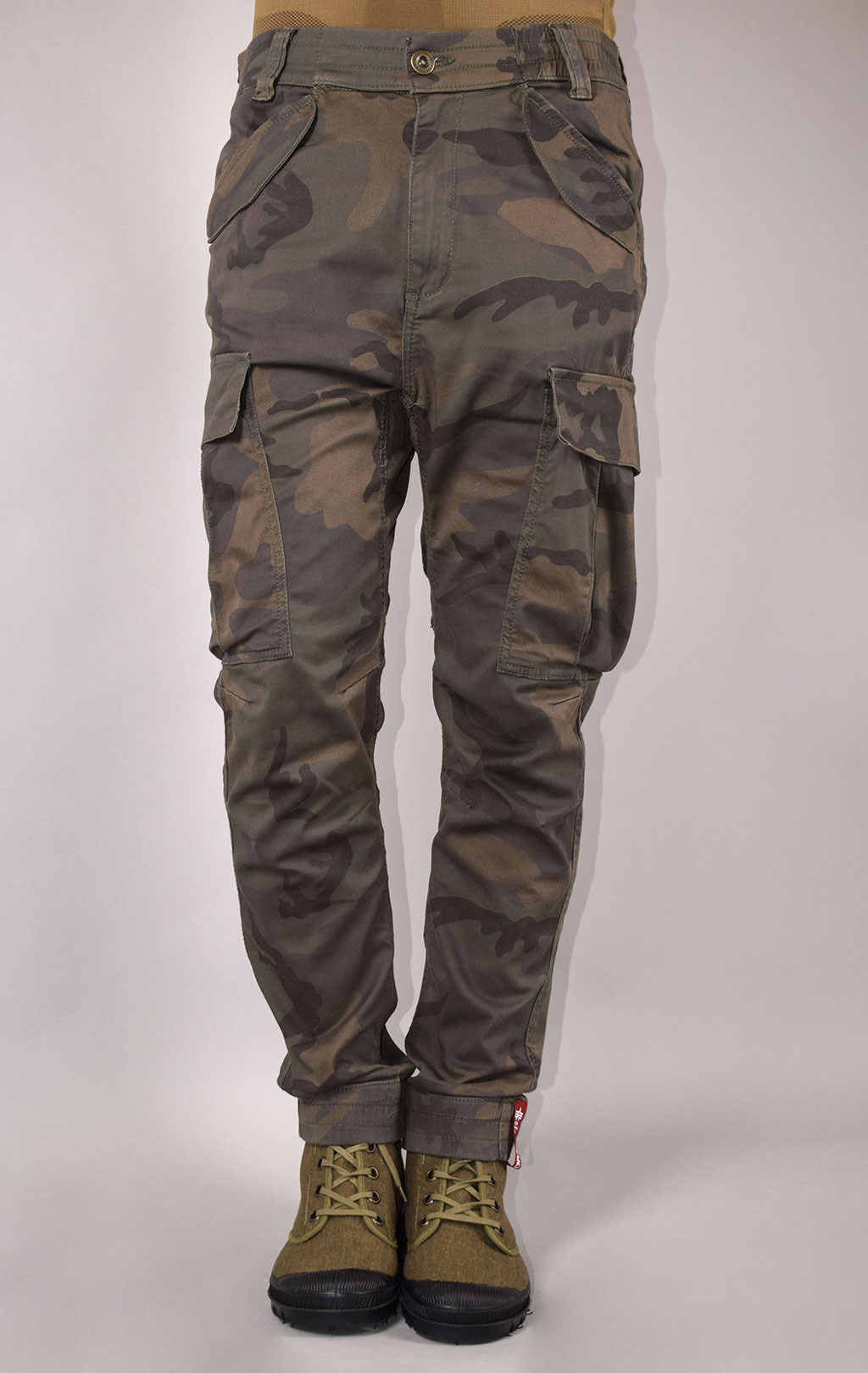 Брюки-карго ALPHA INDUSTRIES AIRMAN dark olive camo 