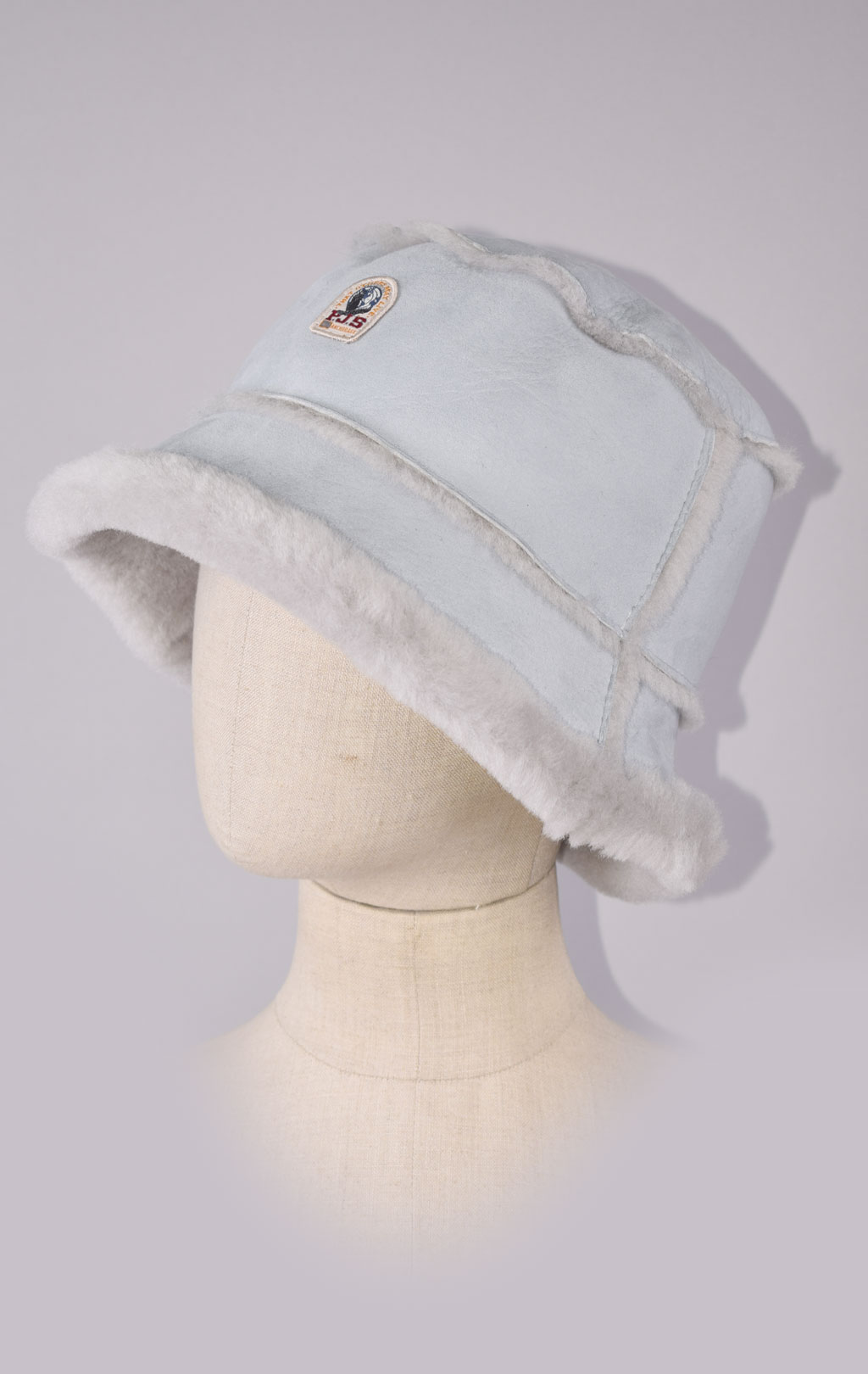 Женская панама PARAJUMPERS SHEARLING BUCKET HAT овчина FW 23/24 shark 