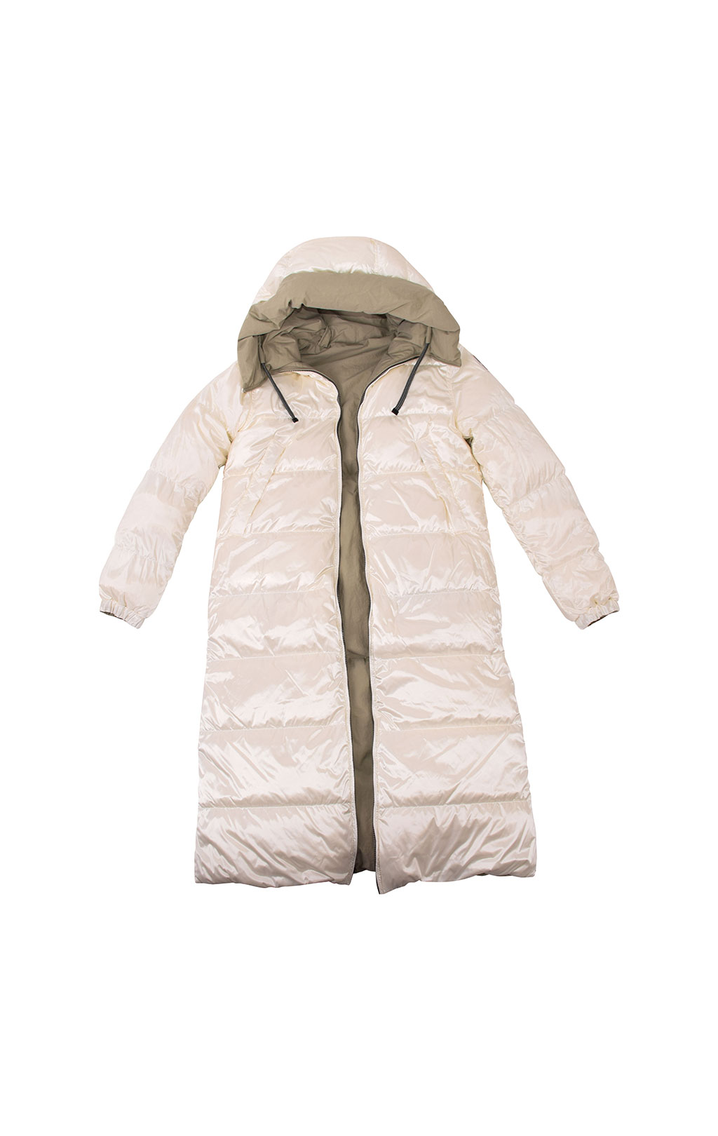 Женское пальто пуховое PARAJUMPERS SLEEPING BAG двустороннее FW 20/21 overcast/off white 