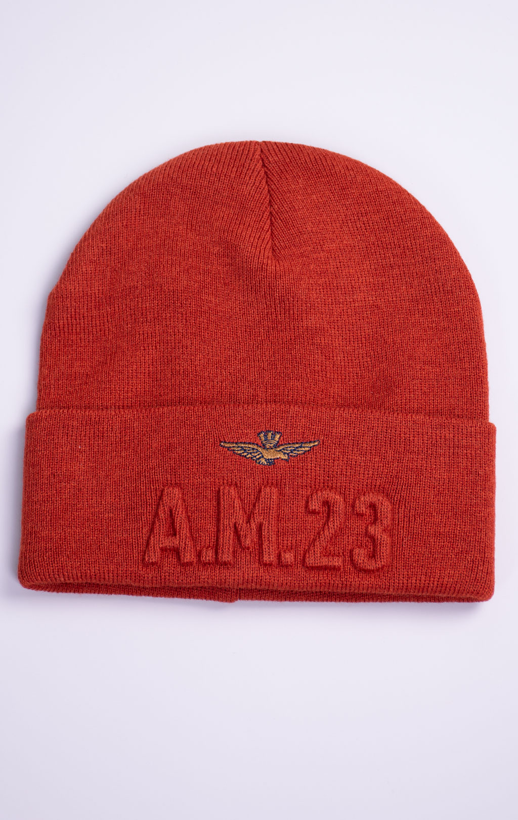 Шапка вязаная AERONAUTICA MILITARE FW 26/27/CN rusty orange (CU 0099) 