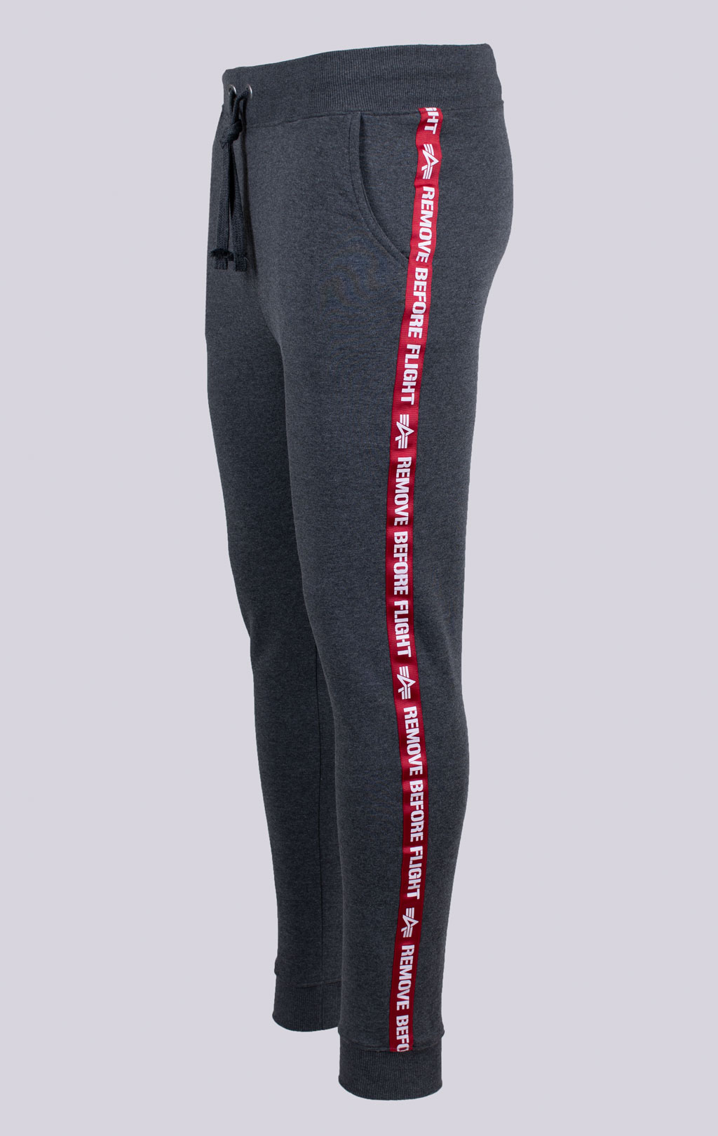 Брюки спортивные джоггеры ALPHA INDUSTRIES RBF TAPE JOGGER charcoal heather 