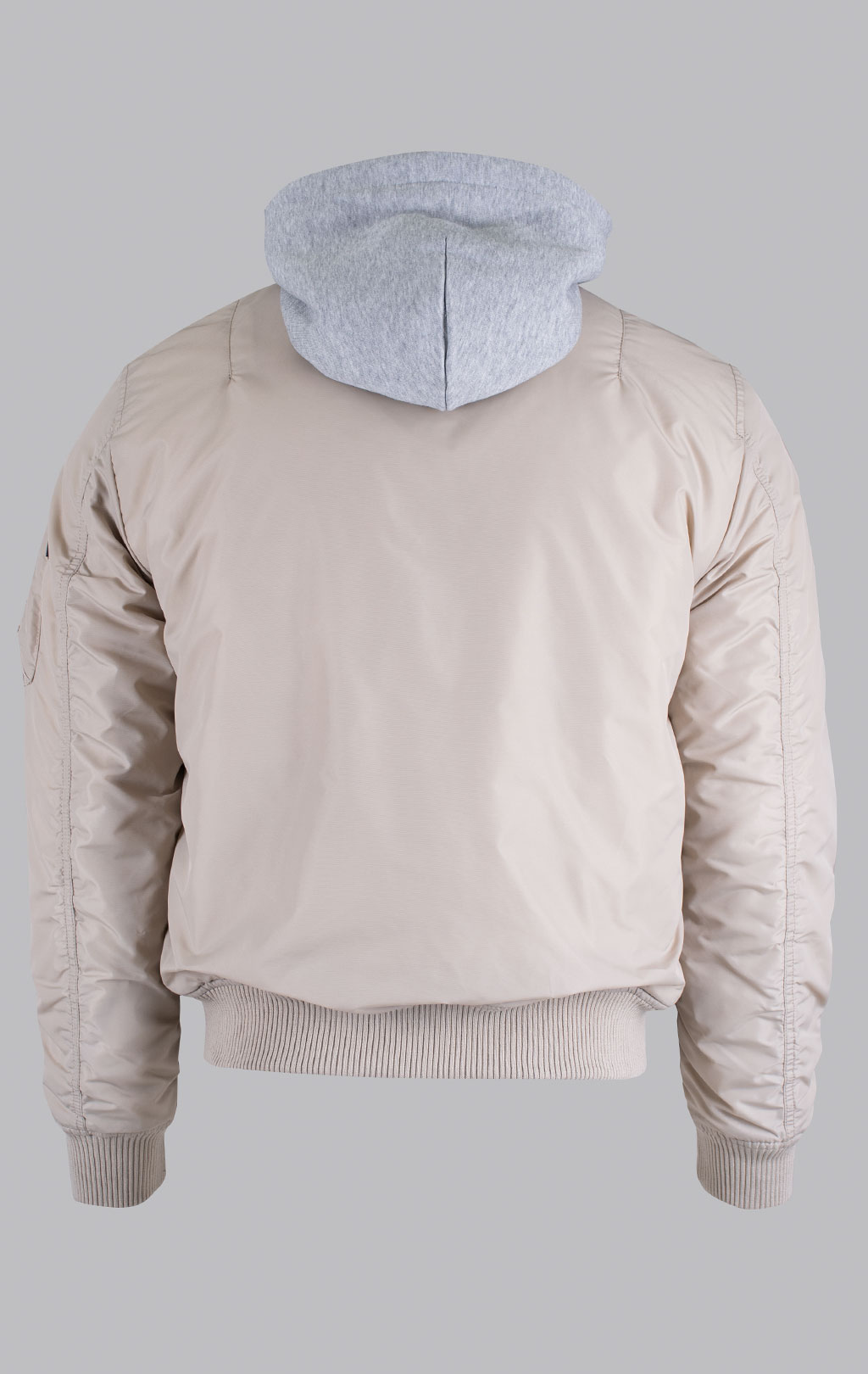 Бомбер ALPHA INDUSTRIES MA-1 TT TWO TONE HOOD organic beige 
