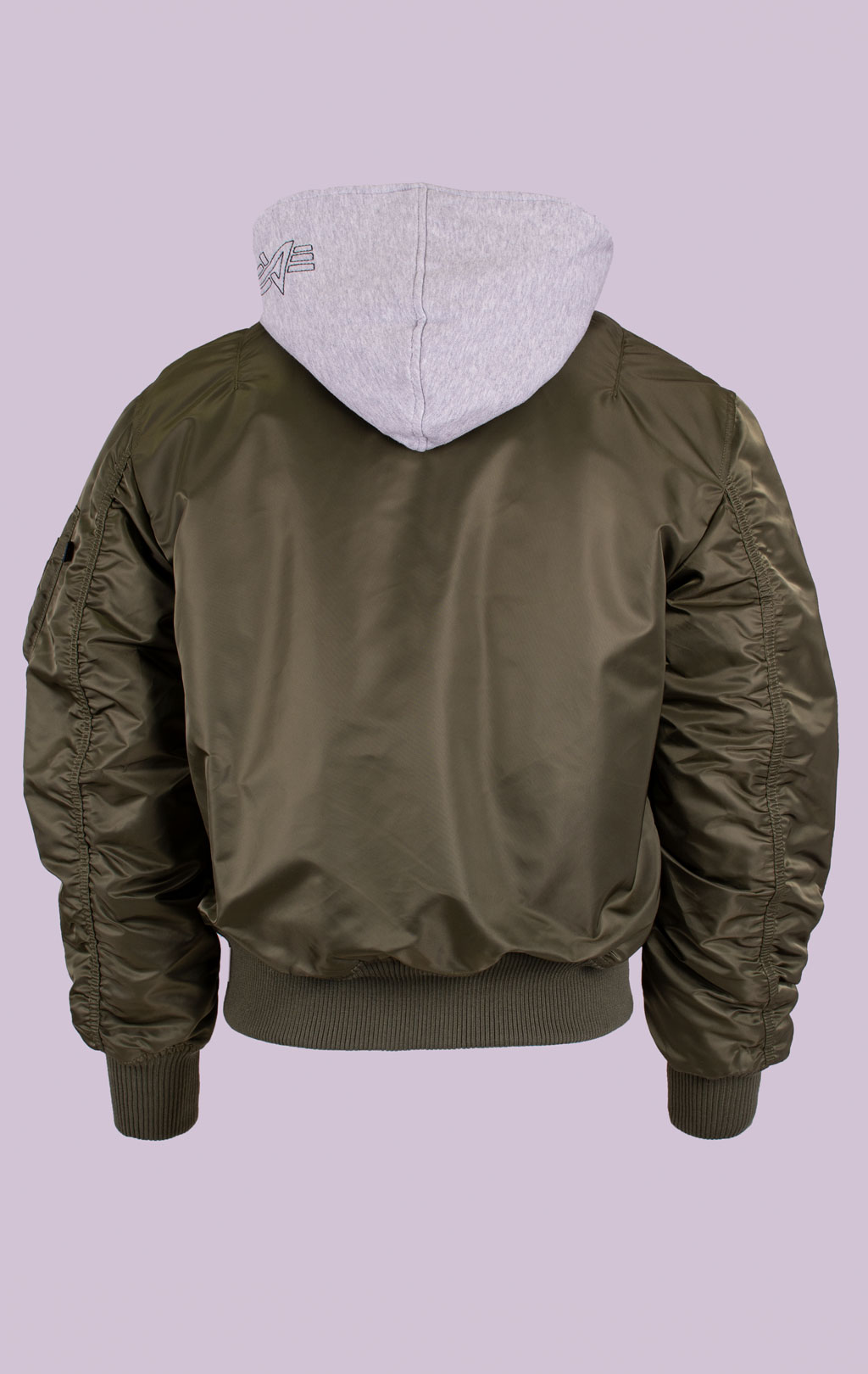 Куртка-бомбер лётная ALPHA INDUSTRIES MA-1 D-Tec big size sage green 