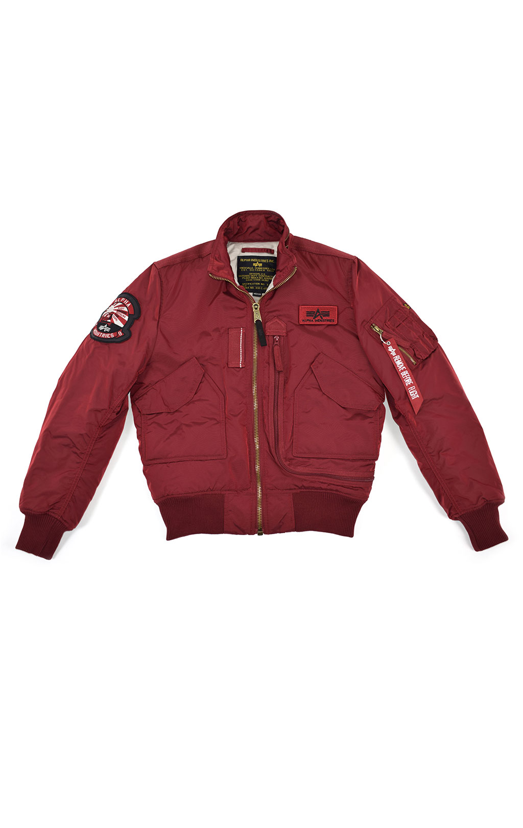 Куртка ALPHA INDUSTRIES ENGINE red commander 