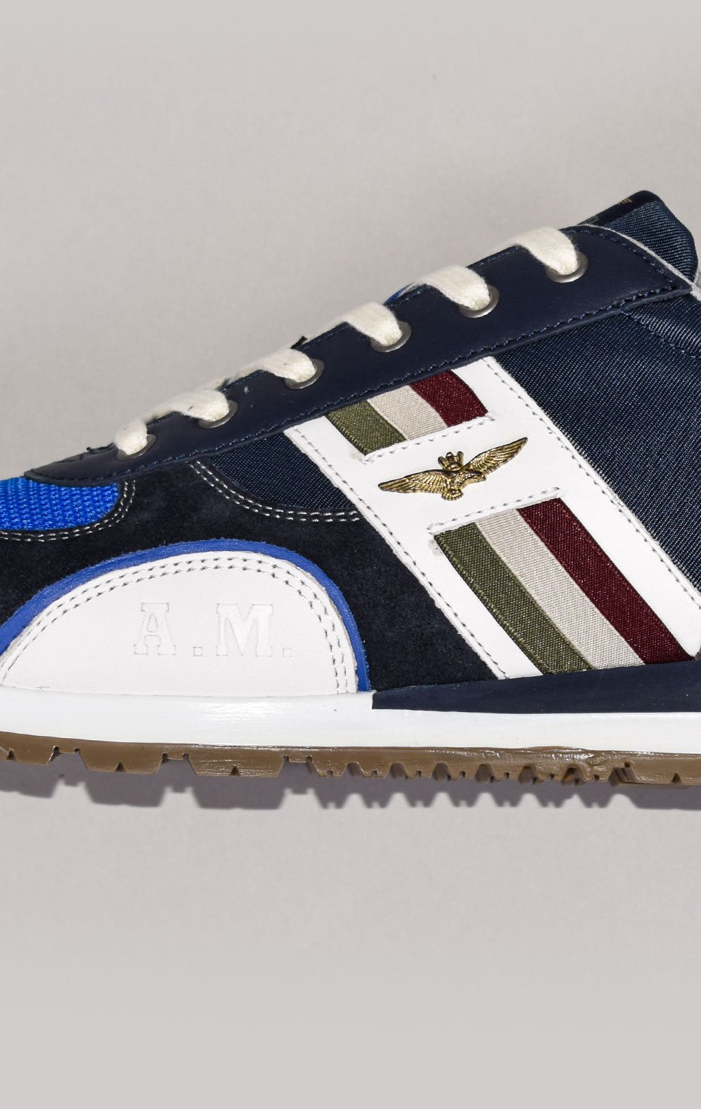 Кроссовки AERONAUTICA MILITARE SS 22 m/PT azurro/blue chiaro/grigio scuro (SC 190)