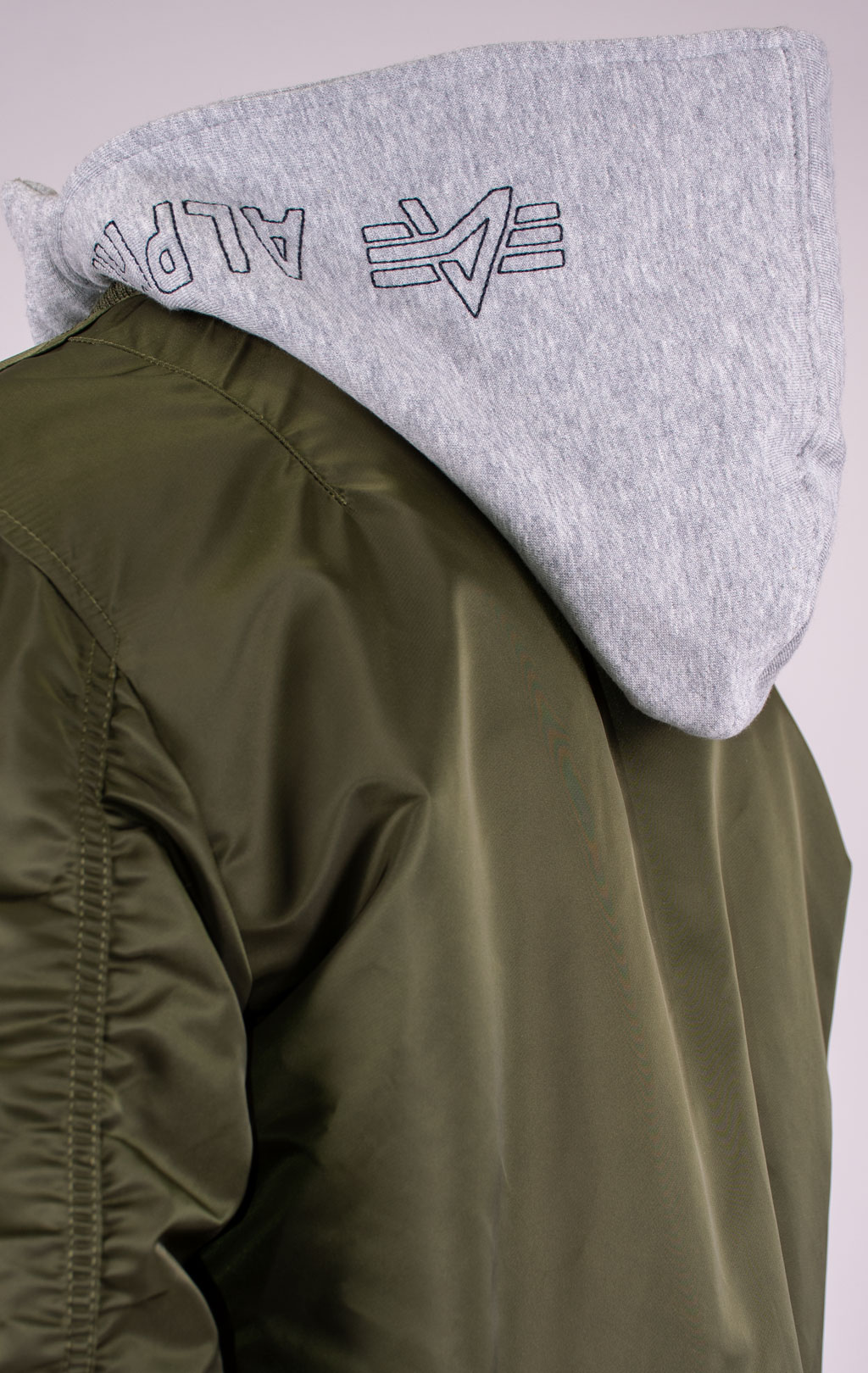 Куртка-бомбер лётная ALPHA INDUSTRIES MA-1 D-Tec big size sage green 