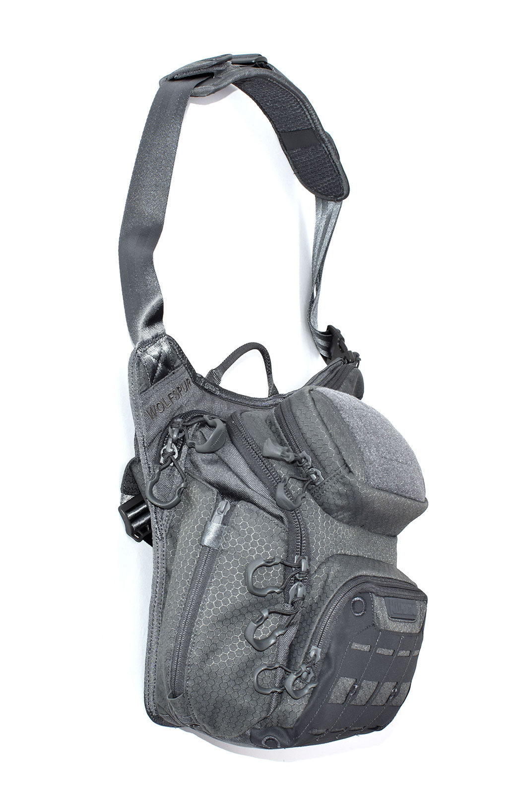 Сумка через плечо тактическая Maxpedition WOLFSPUR 30x15x28 grey 