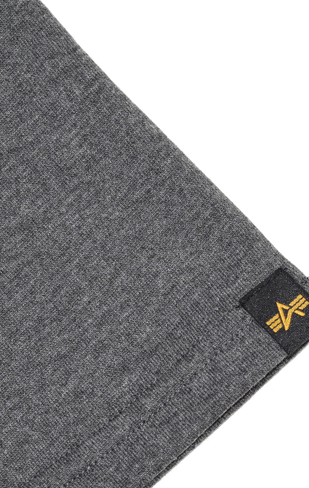 Футболка с капюшоном ALPHA INDUSTRIES BASIC T SMALL LOGO charcoal heather 