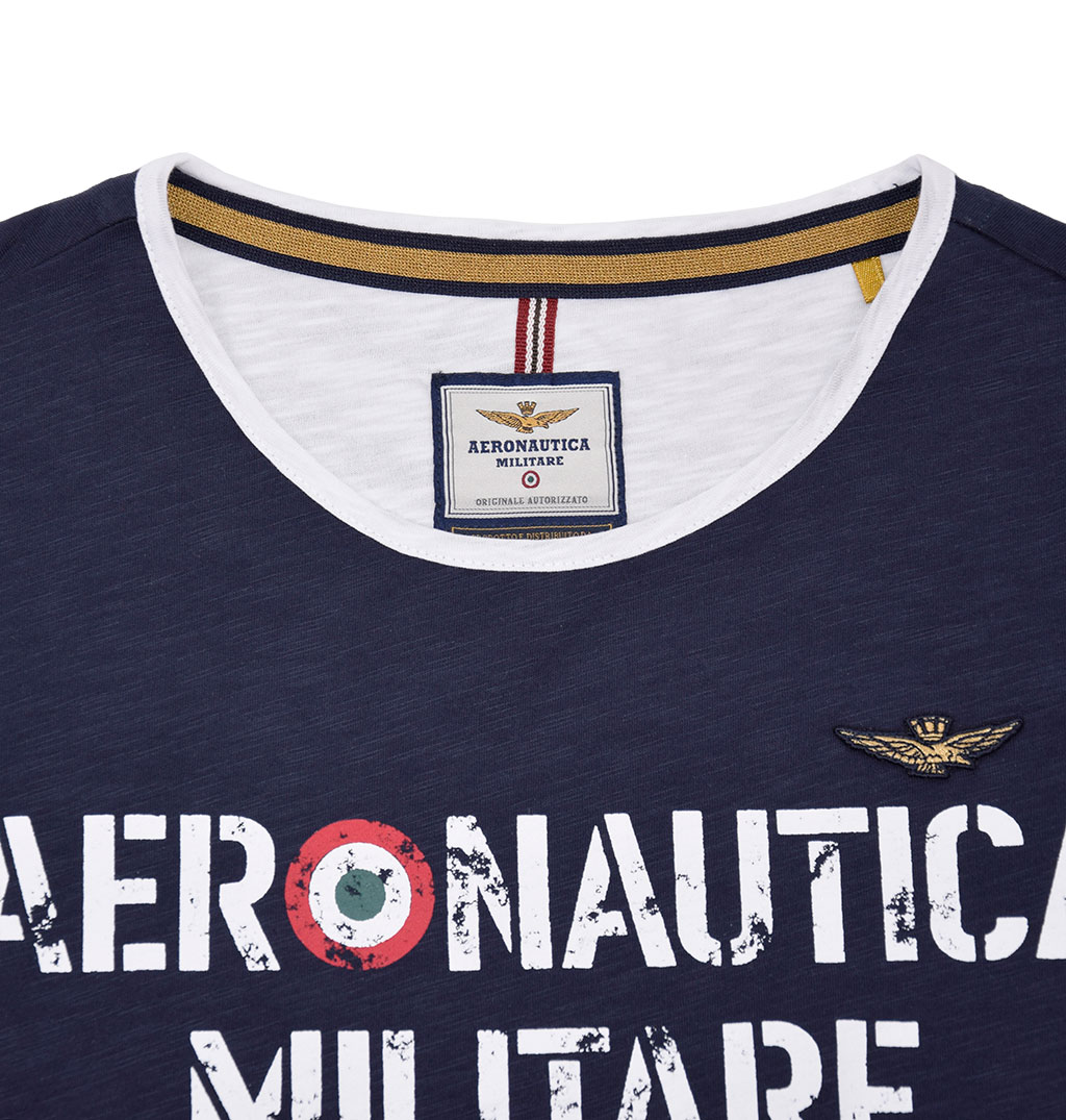 Женская футболка AERONAUTICA MILITARE SS19 blue navy (TS 1599) 