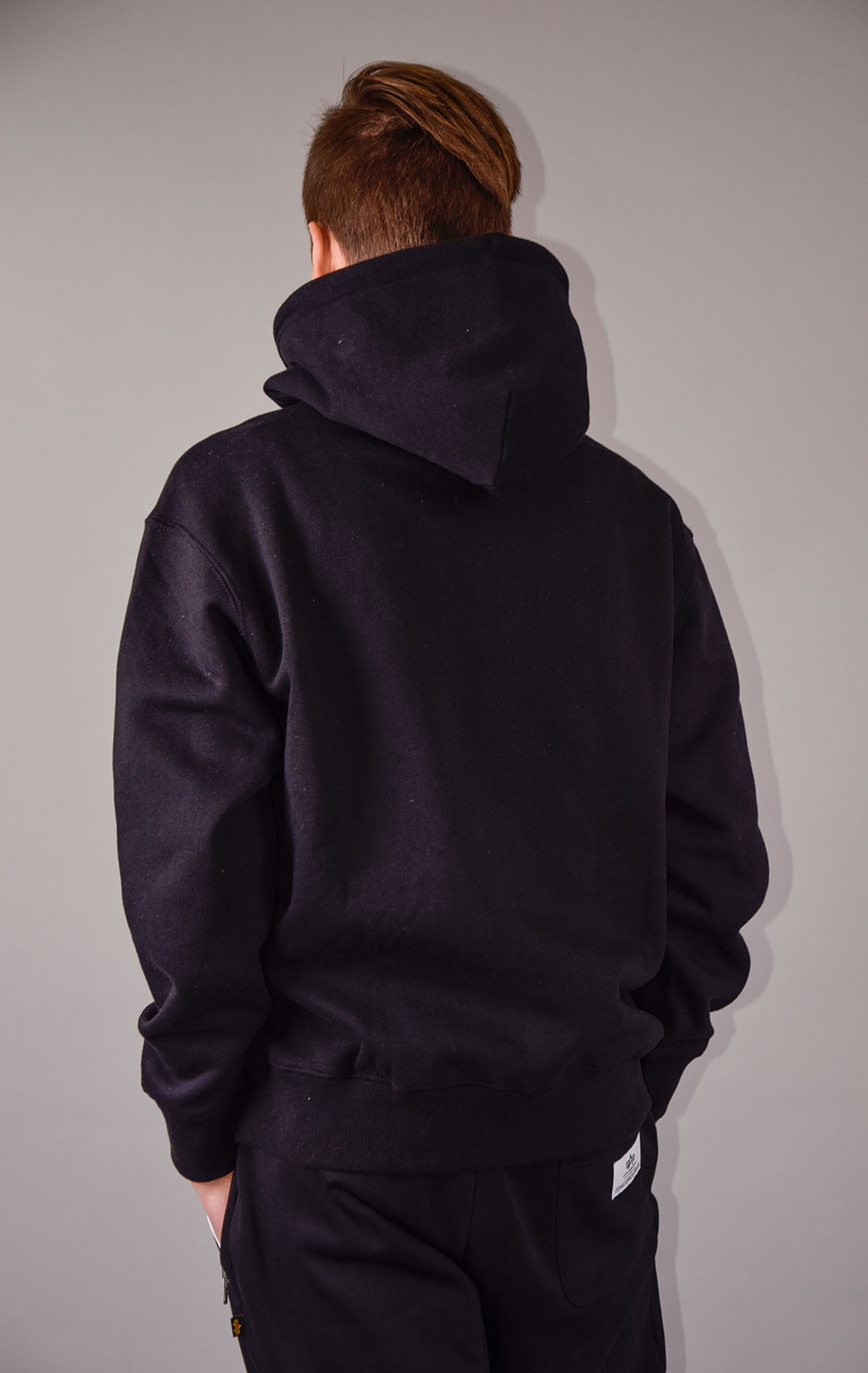 Толстовка ALPHA INDUSTRIES ESSENTIAL SPEC PRINT HOODIE FW 22/23 black 