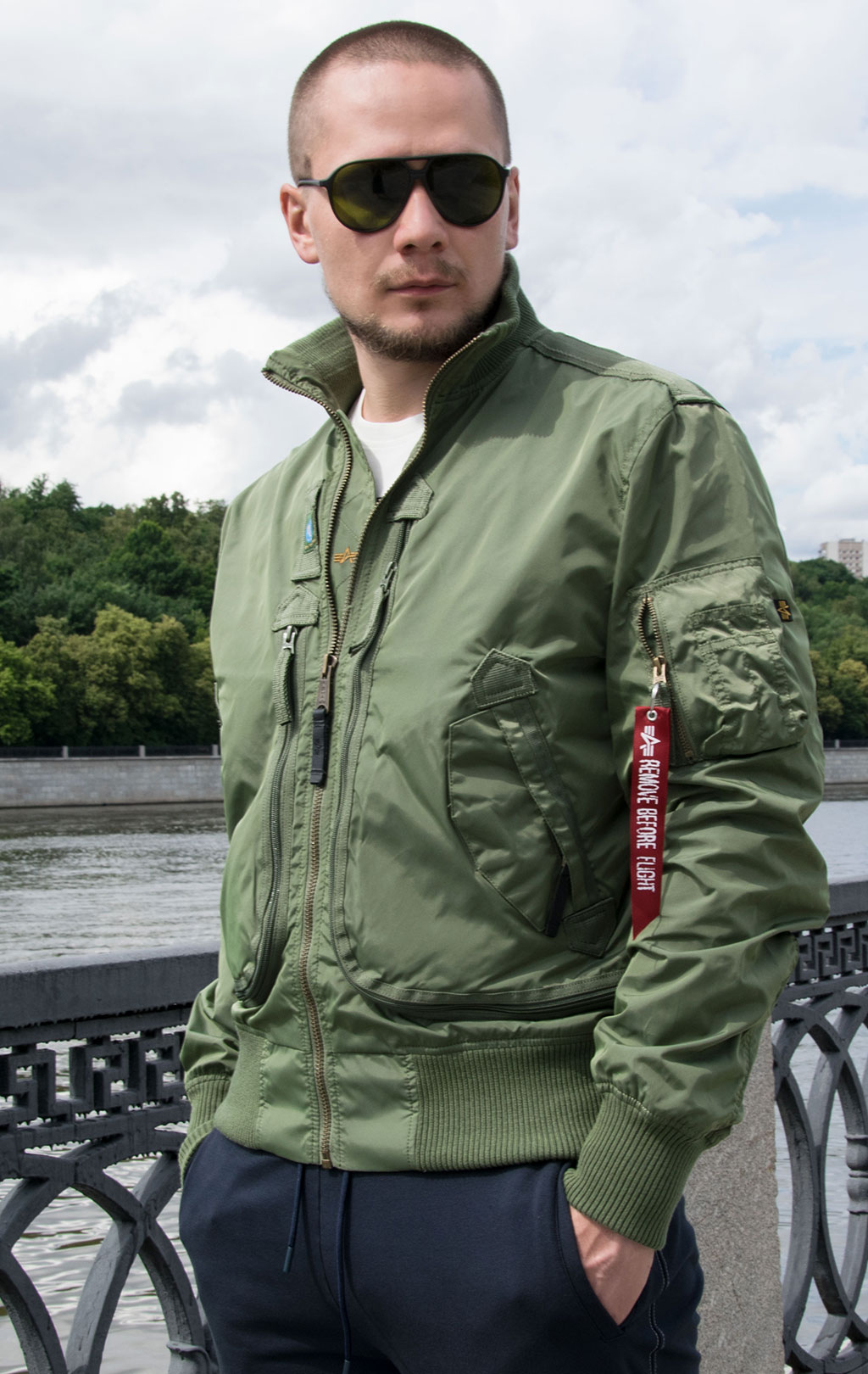 Ветровка ALPHA INDUSTRIES PROP sage green 