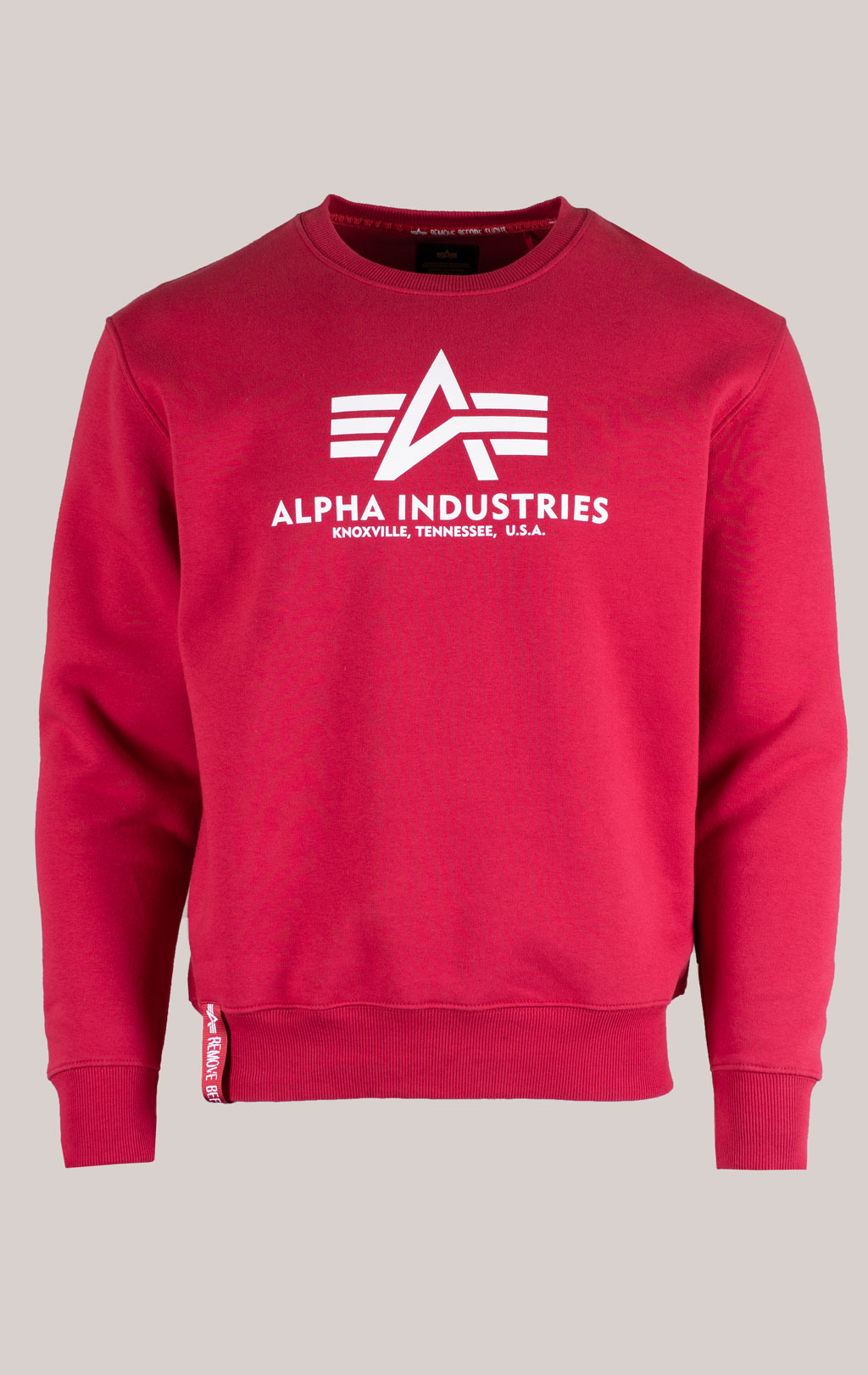 Свитшот ALPHA INDUSTRIES BASIC SWEATER rbf red 