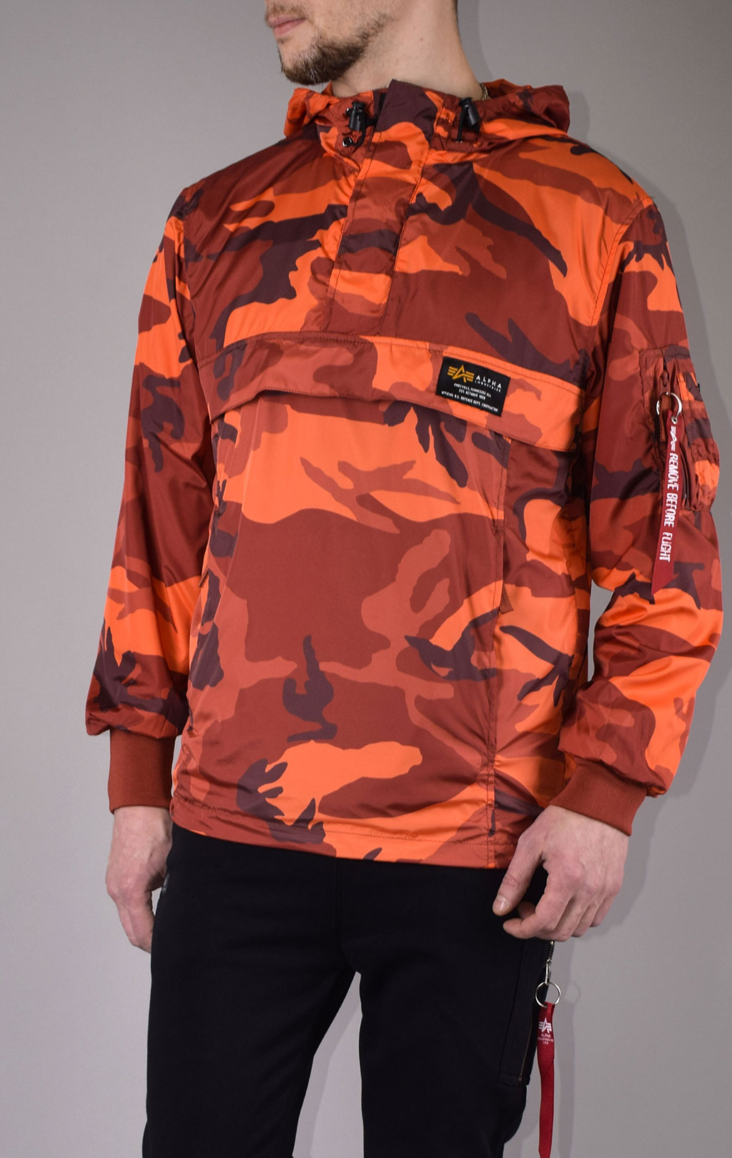 Анорак ALPHA INDUSTRIES GLIDER ANORAK orange camo 