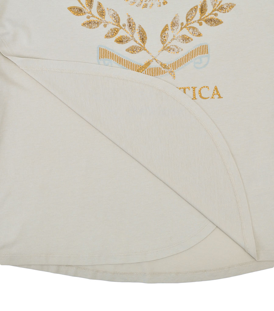 Женская футболка AERONAUTICA MILITARE sand (TS 1492) 