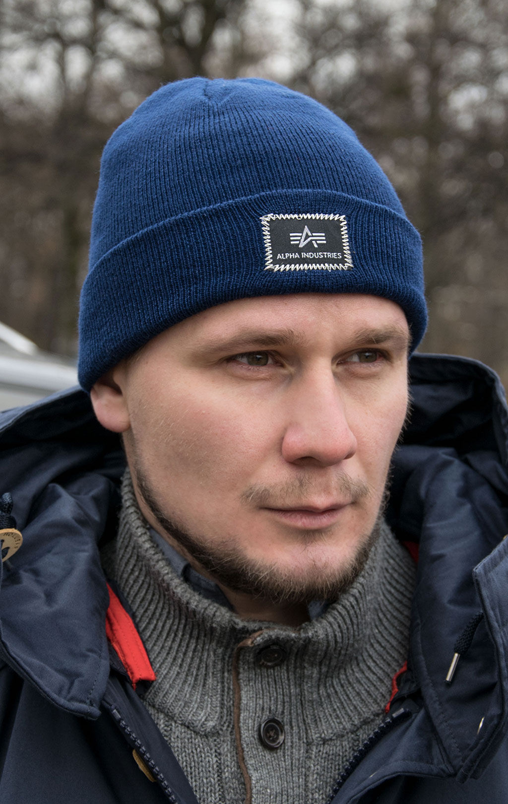 Шапка ALPHA INDUSTRIES X-FIT BEANIE rep. blue, купить в Интернет-магазине