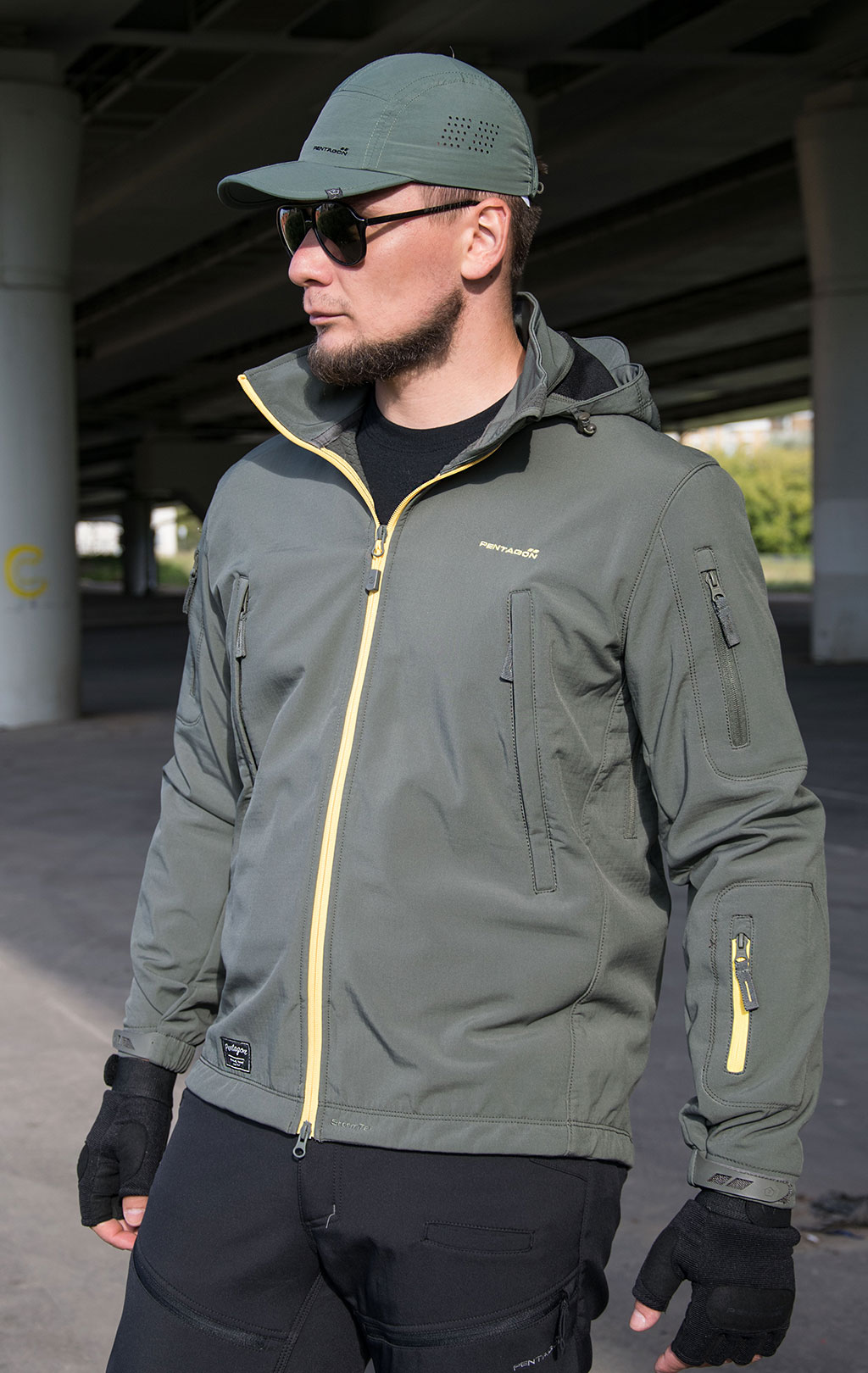 Куртка тактическая softshell Pentagon мембрана ARTAXES ESCAPE Soft Shell grindle green 06G 08035 