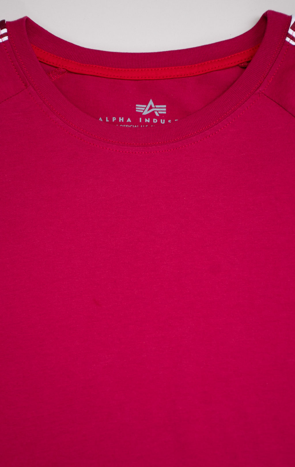 Женская футболка ALPHA INDUSTRIES AL TAPE T major red 