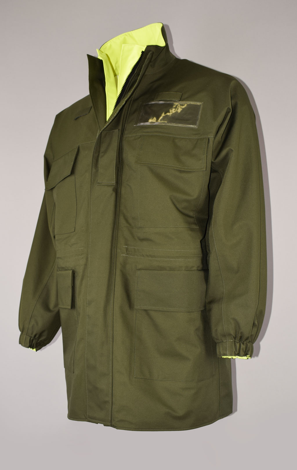 Куртка светоотражающая двусторонняя yellow/olive б/у Англия