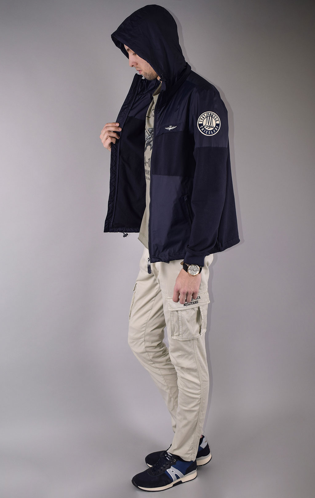 Куртка AERONAUTICA MILITARE SS 20/CN blue navy (AF 391) 