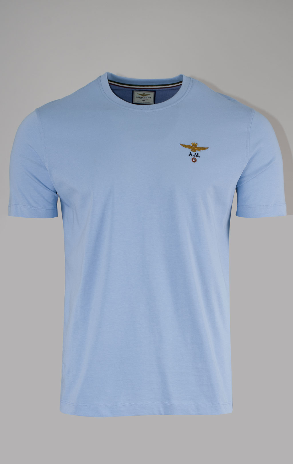 Футболка AERONAUTICA MILITARE SS 25 m/TR ice blue (TS 1580) 