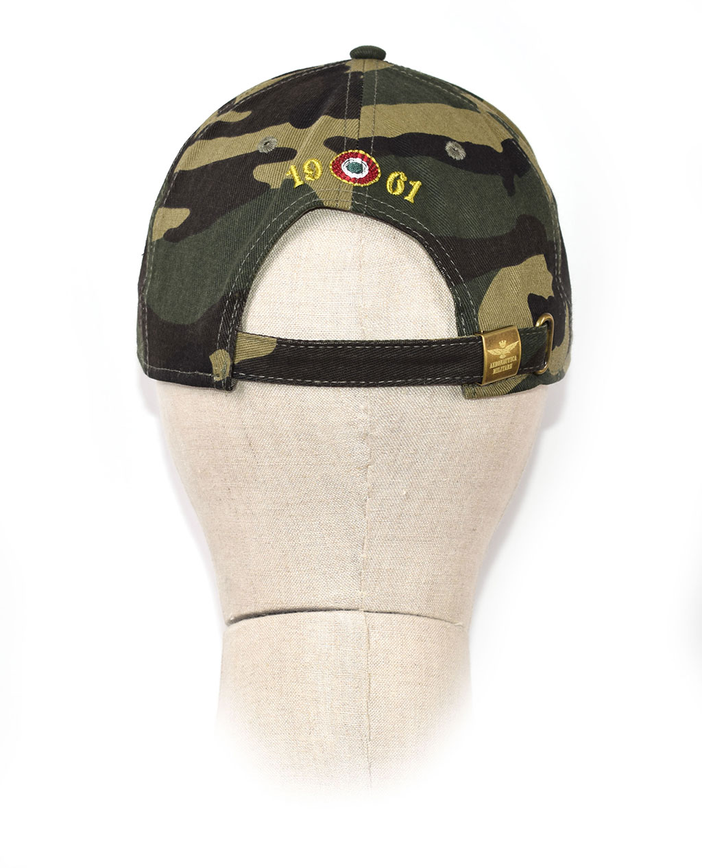 Бейсболка AERONAUTICA MILITARE SS 20/CN verde militare/marrone camo/nero/sabbia (HA 1047)