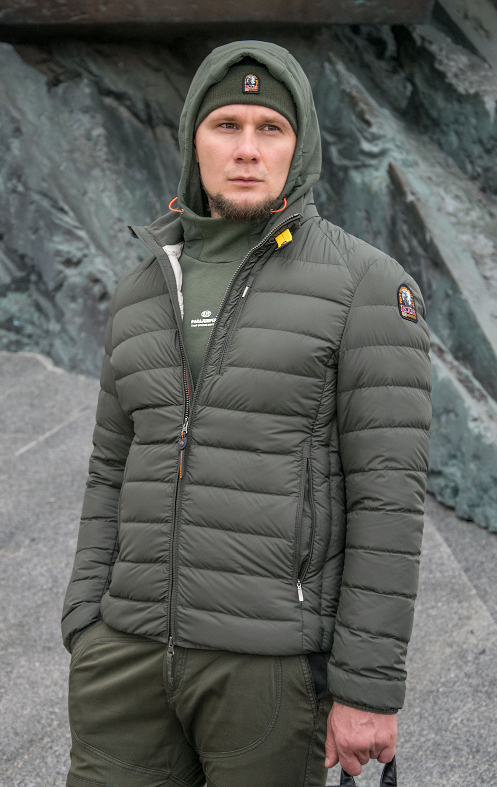 Куртка-пуховик лёгкая PARAJUMPERS UGO FW 21/22 sycamore 