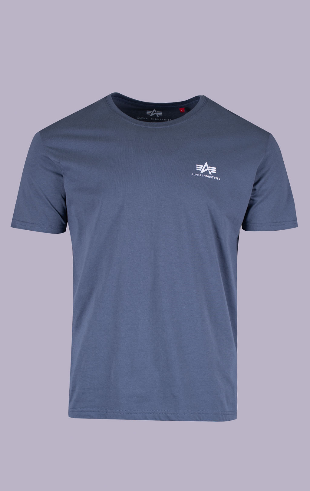 Футболка ALPHA INDUSTRIES BASIC T SMALL LOGO denim blue 