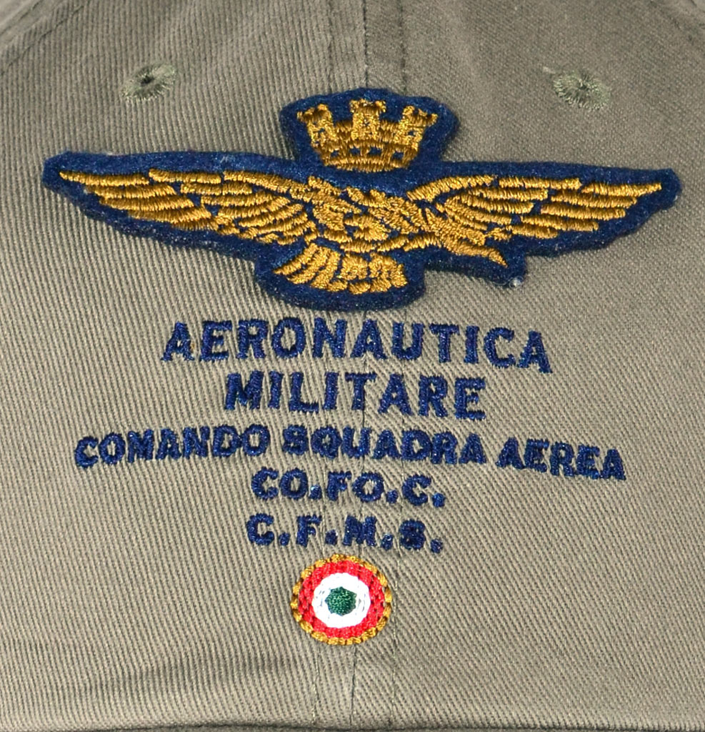 Бейсболка AERONAUTICA MILITARE green military (HA 981) 