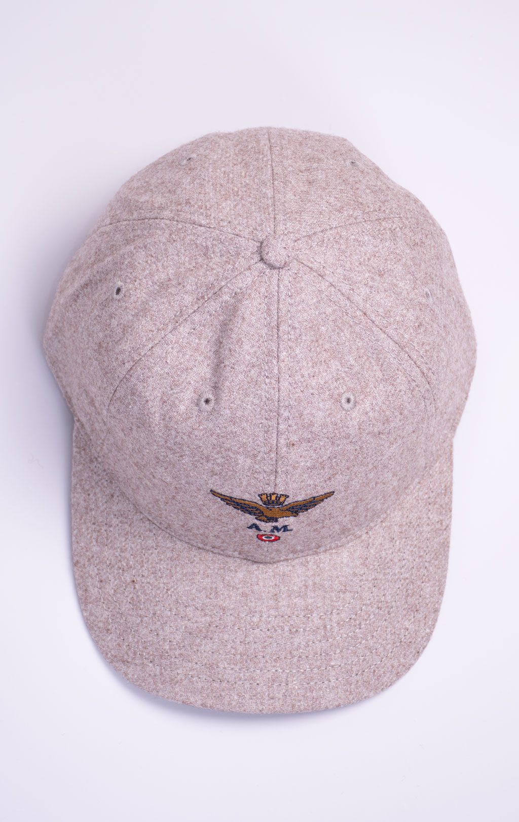 Бейсболка AERONAUTICA MILITARE шерсть FW 26/27/CN natural brown melange (HA 1269) 