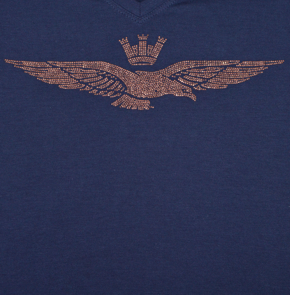 Женская футболка AERONAUTICA MILITARE blue navy (TS 1485) 