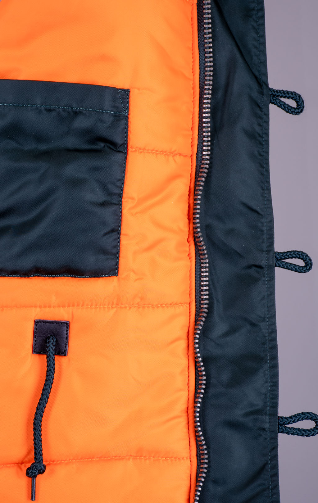 Женская аляска ALPHA INDUSTRIES VF 59 N-3B натур. мех petrol dark 