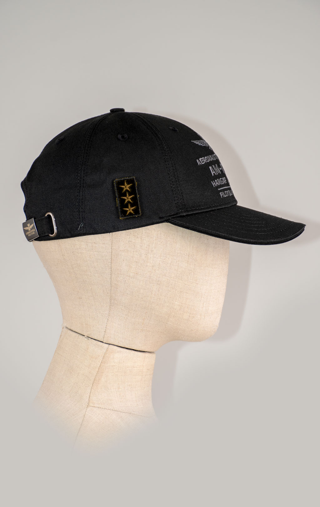 Бейсболка AERONAUTICA MILITARE FW 25/26/CN jet black (HA 1223) 