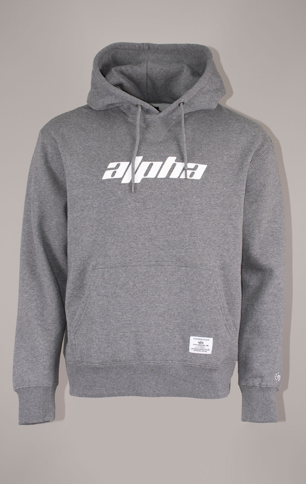 Толстовка ALPHA INDUSTRIES ALPHA LOGOS HOODIE FW 24/25 medium charcoal heather 