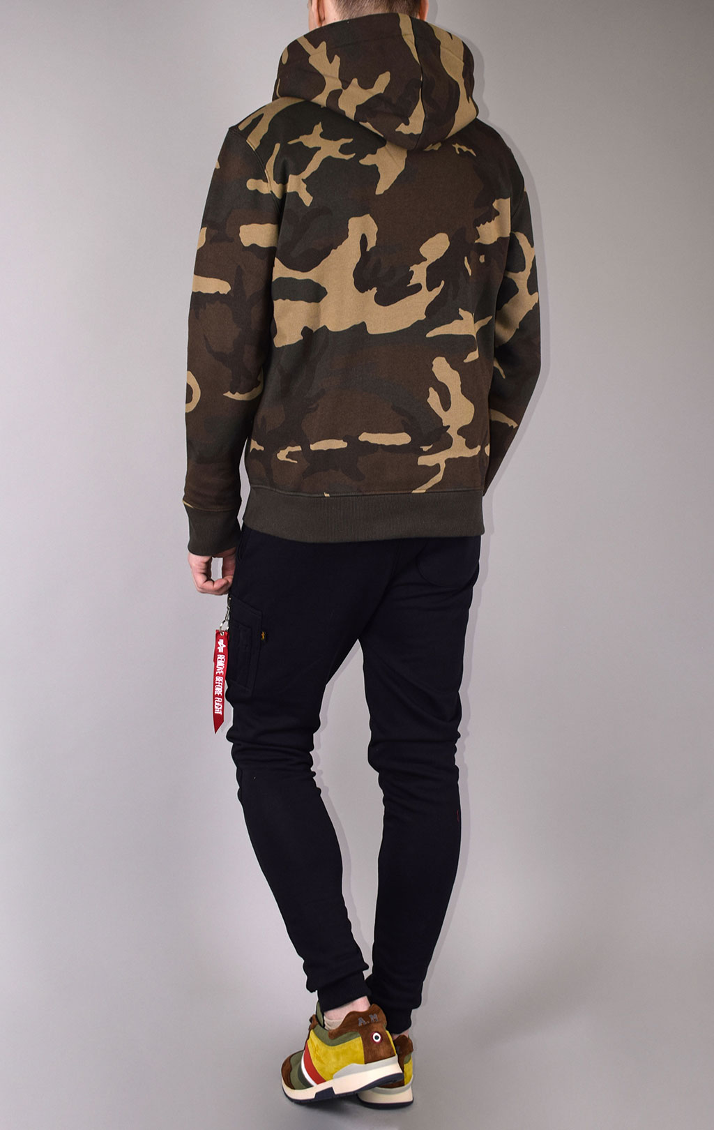 Толстовка ALPHA INDUSTRIES BASIC HOODY camo woodland 65 