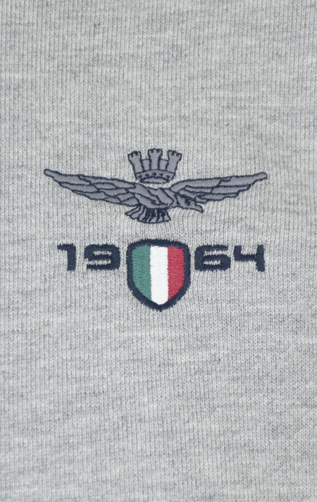 Олимпийка AERONAUTICA MILITARE SS 25 m/TR grigio melange (FE 1986) 