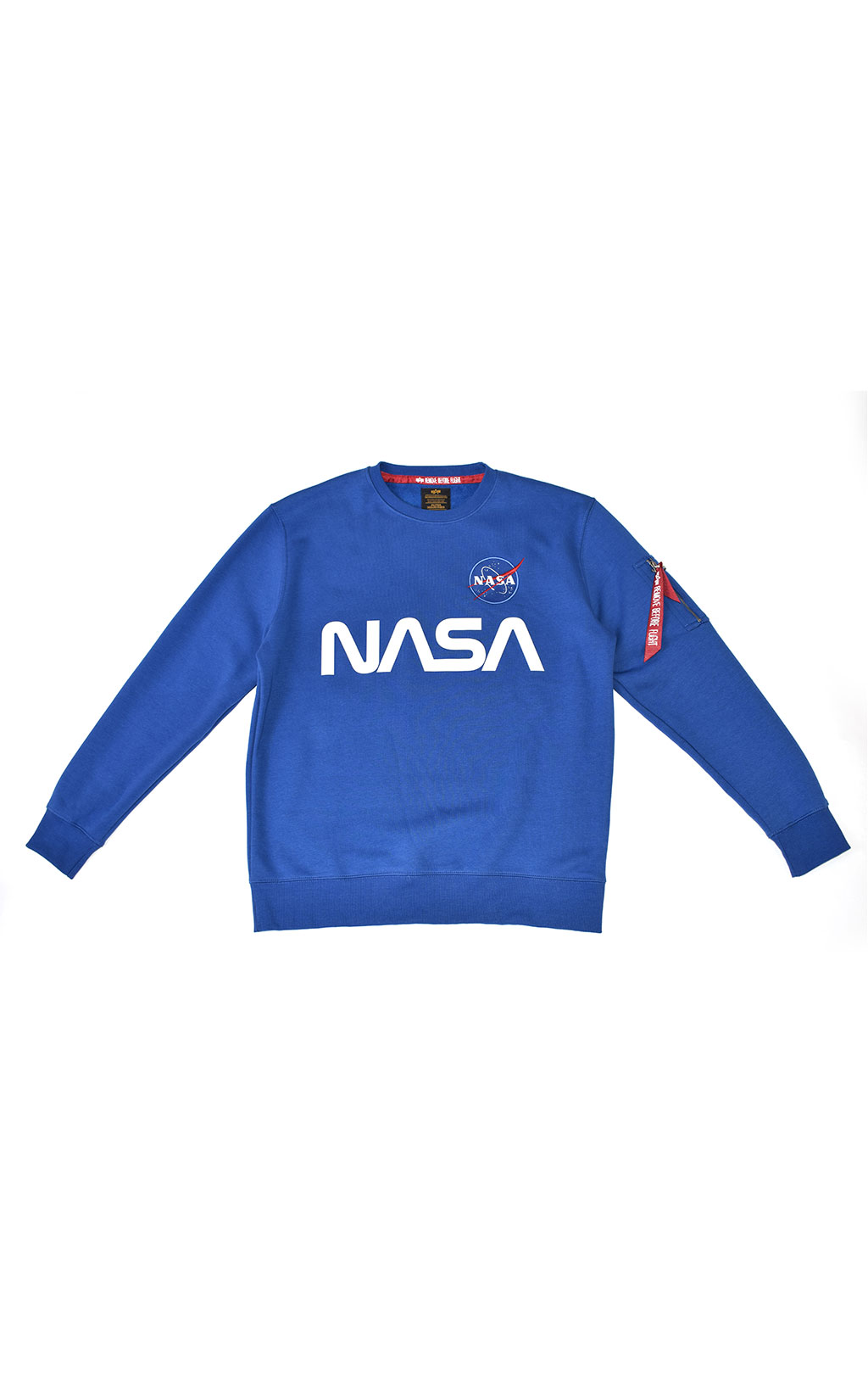 Свитшот ALPHA INDUSTRIES NASA reflective NASA blue 