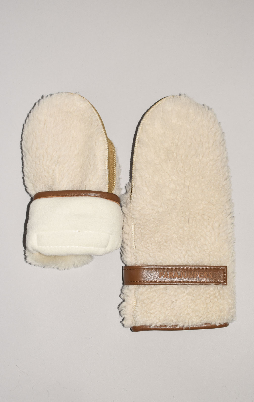 Женские рукавицы PARAJUMPERS FLUFFY MITTENS FW 23/24 purity tofie 