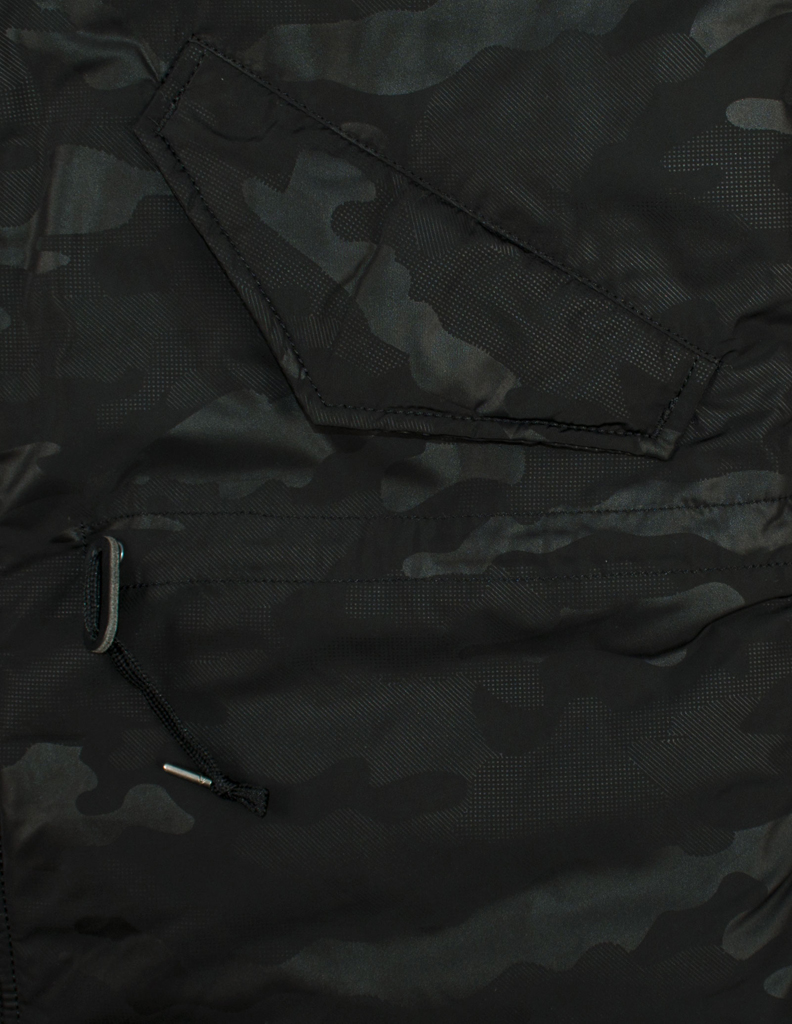 Парка ALPHA INDUSTRIES HOODED FISHTAIL CW HIDDEN CAMO black 