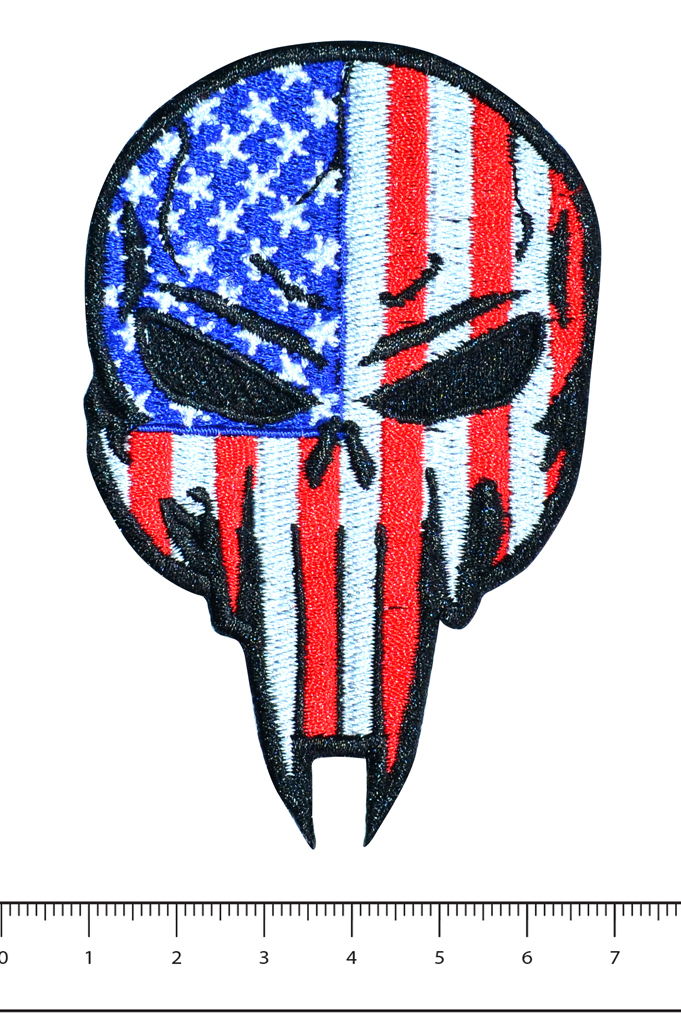 Нашивка SKULL USA FLAG (PM3055) 