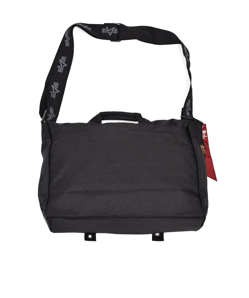 Сумка ALPHA INDUSTRIES CARGO OXFORD COURIER BAG 37x14x27 black 