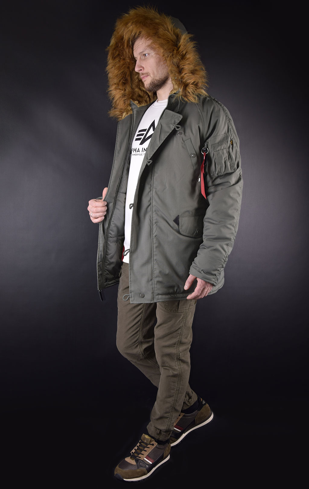 Аляска ALPHA INDUSTRIES EXPLORER vintage green 