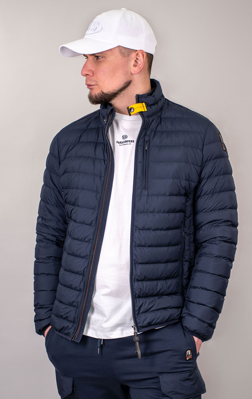 Куртка-пуховик лёгкая PARAJUMPERS UGO SS 24 blue navy 