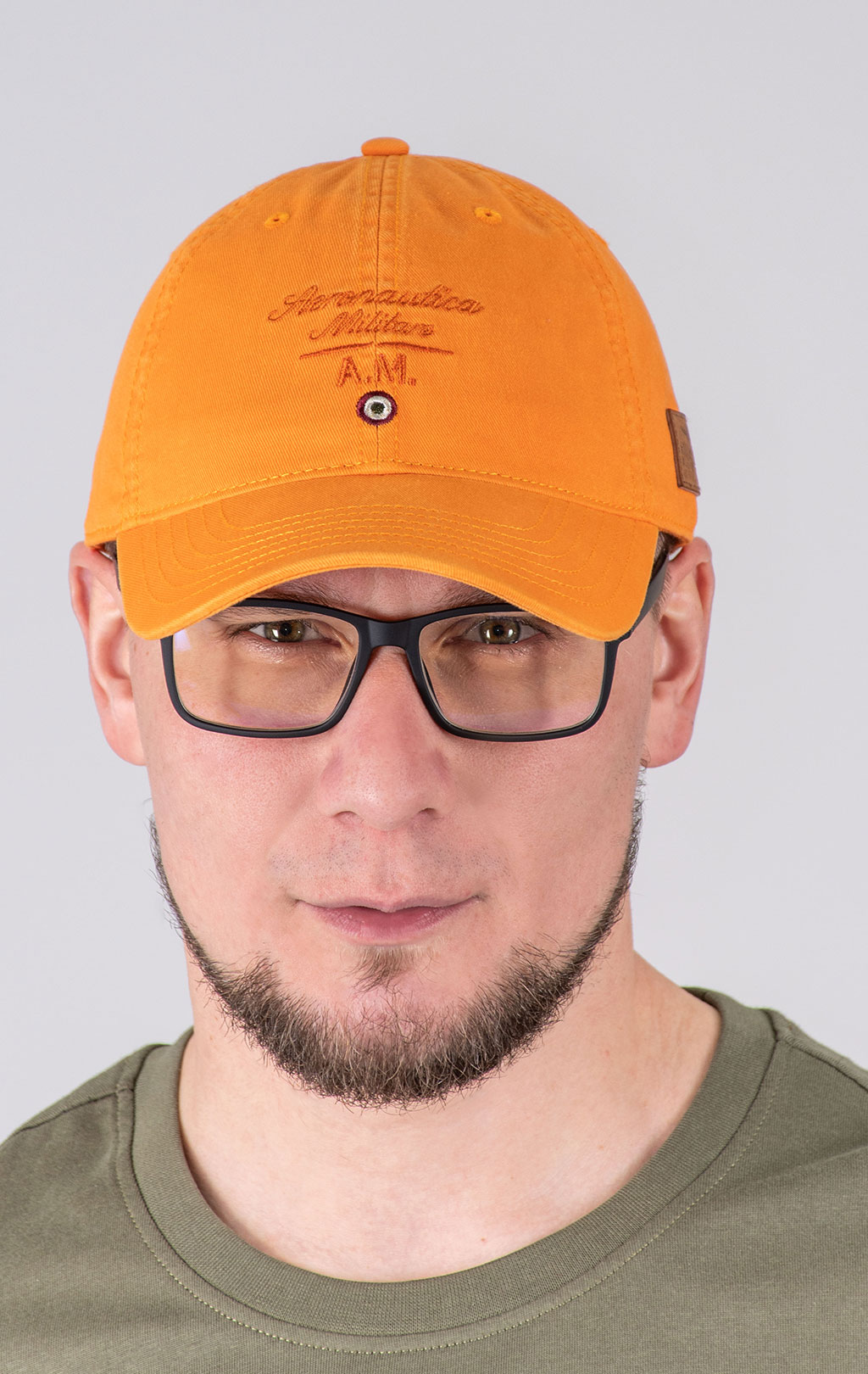 Бейсболка AERONAUTICA MILITARE SS 25 m/CN copper tan washed (HA 1204) 