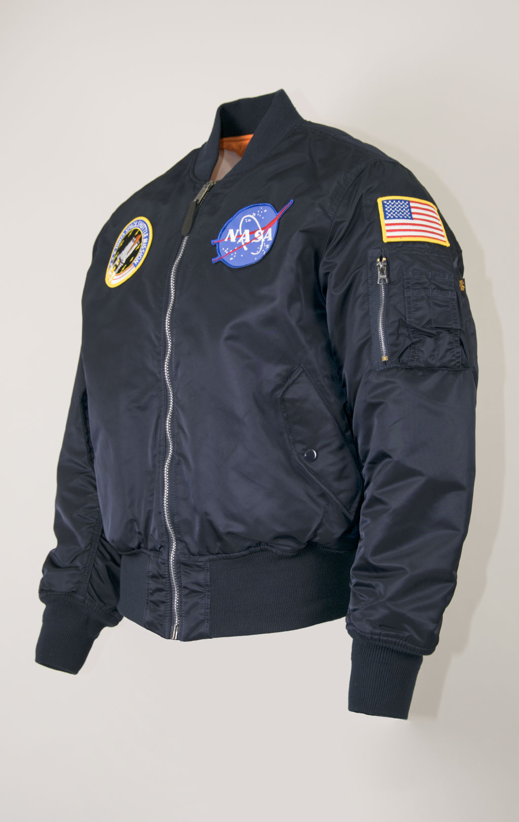 Бомбер ALPHA INDUSTRIES NASA MA-1 original fit rep. blue 